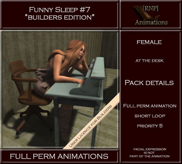[RNP] Funny Sleep #7_Female_Full Perm Animation