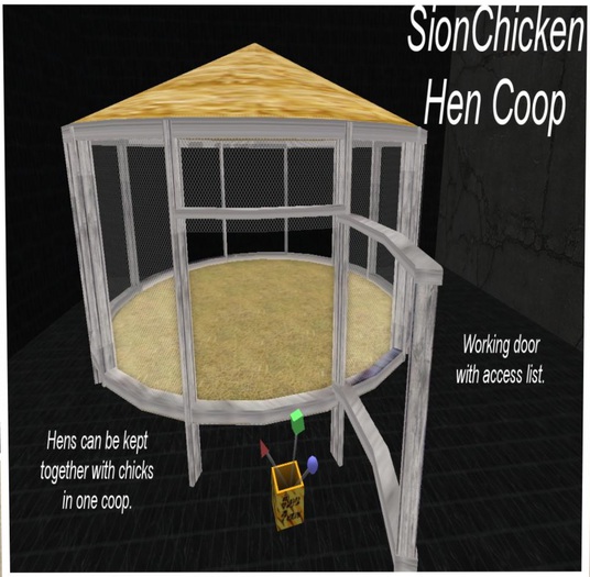 Building - Sion Chicken Coops, 4 types, w/11 rev2 eggs