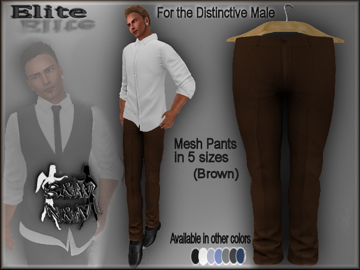 S&W ELITE DRESS PANTS (BROWN)