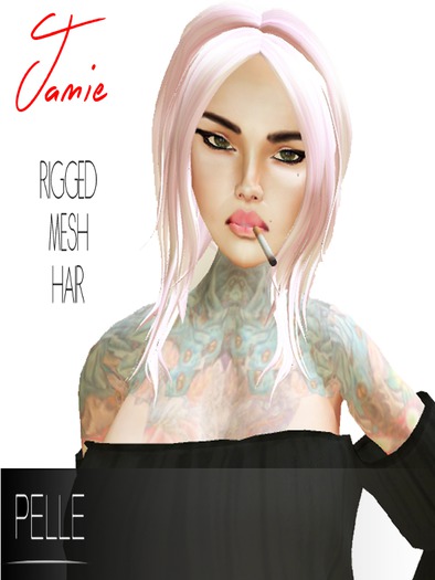 Pelle - SAHANA 100% RIGGED MESH HAIR BLACK