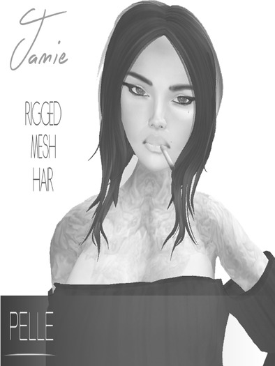 Pelle - SAHANA 100% RIGGED MESH HAIR BLACK