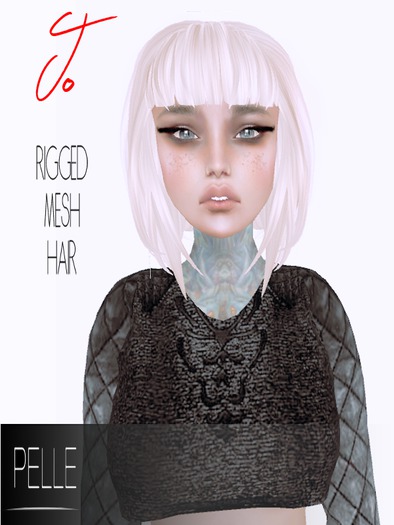 Pelle - SAHANA 100% RIGGED MESH HAIR BLACK