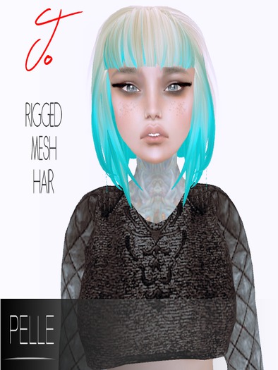 Pelle - JO RIGGED MESH HAIR BLONDE GREEN