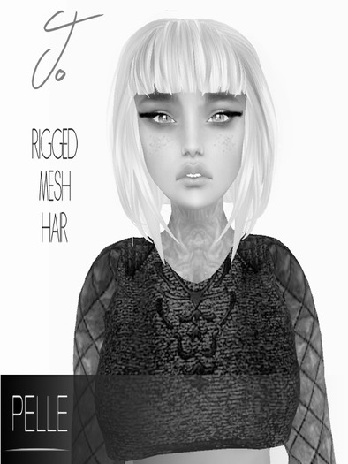 Pelle - JO RIGGED MESH HAIR DEMO PACK