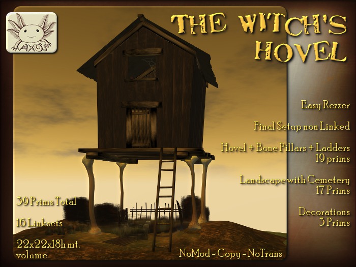 =Axo's= The Witch's' Hovel - A Creepy Little Shack that Stands on Bone Legs