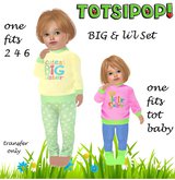 TOTSIPOP! Big Sis v2 Mesh Clothing Set