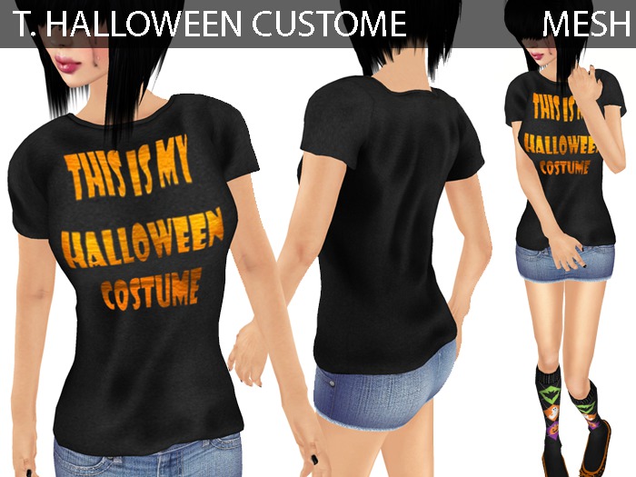 T Shirt Halloween Custome - Mesh