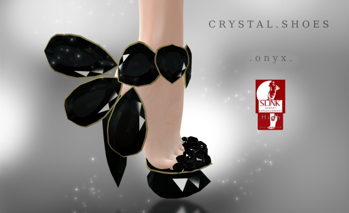 Crystal shoes Onyx for Slink High Feet