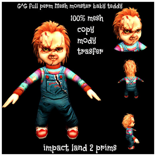 G^G full perm Mesh monster baby teddy