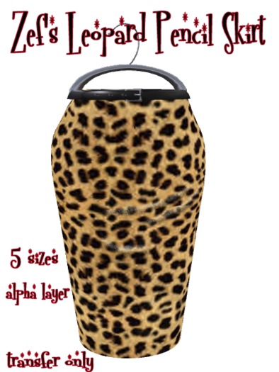 Zef's Rockabilly Leopard Pencil Skirt 