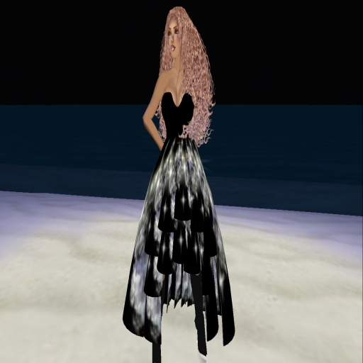 Silver Rose Party Dress