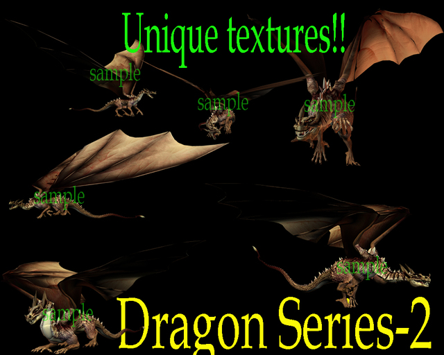 1 BOX Dragon Series set2 Textures