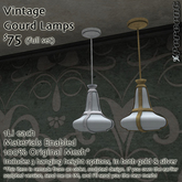 % Vintage Gourd Lamp (silver)