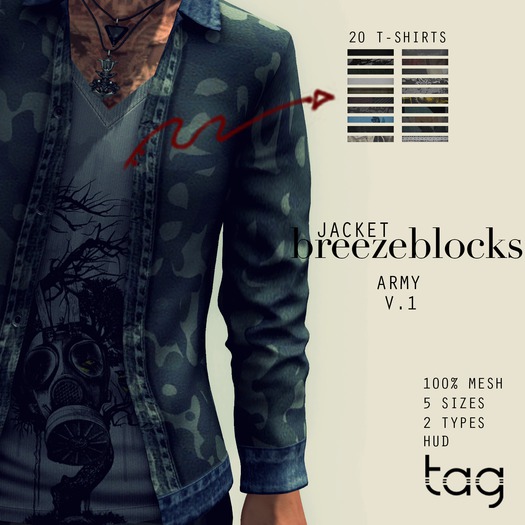 tag. jacket breezeblocks [army v.1]
