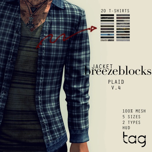 tag. jacket breezeblocks [plaid v.4]