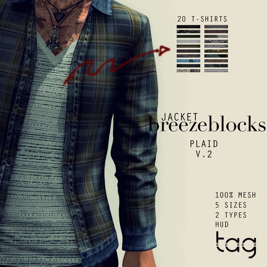 tag. jacket breezeblocks [plaid v.2]