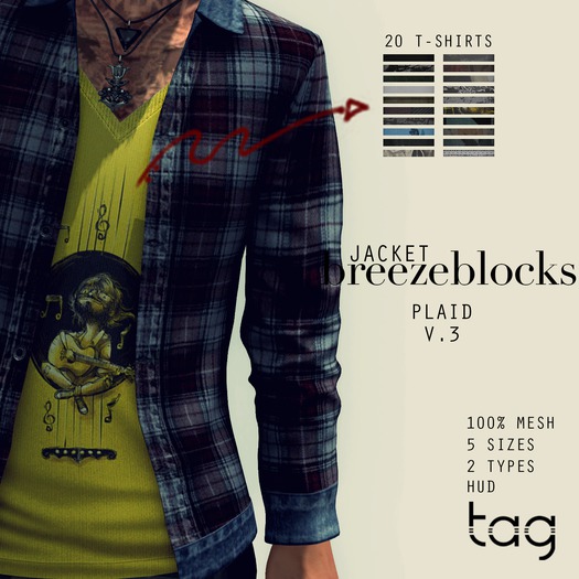 tag. jacket breezeblocks [plaid v.3]