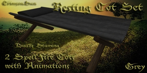SpellFire Resting Cot Set (grey) (Spell Fire 4.0)