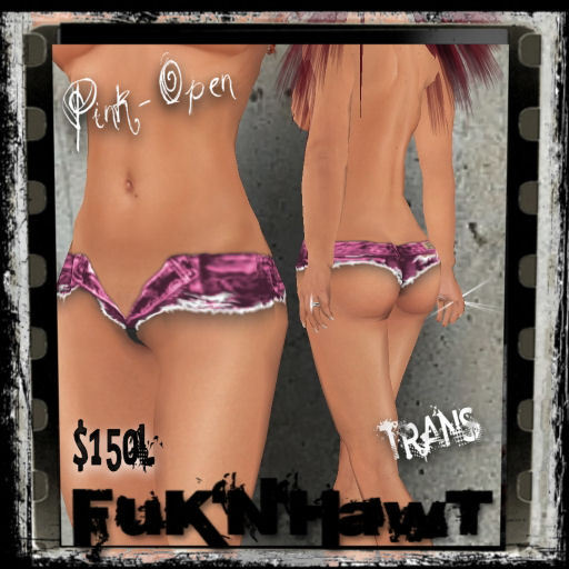 FnH Ripped Tiny Shorts Open Pink