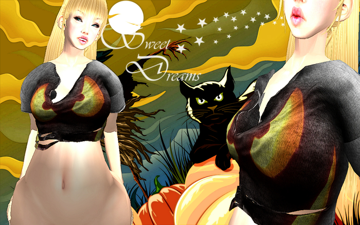 Happy Halloween Ripped Top