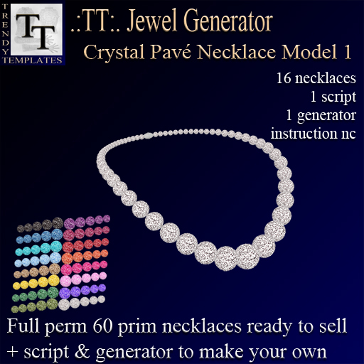 .:TT:. Jewel Generator - Crystal Pave Necklace Model 1