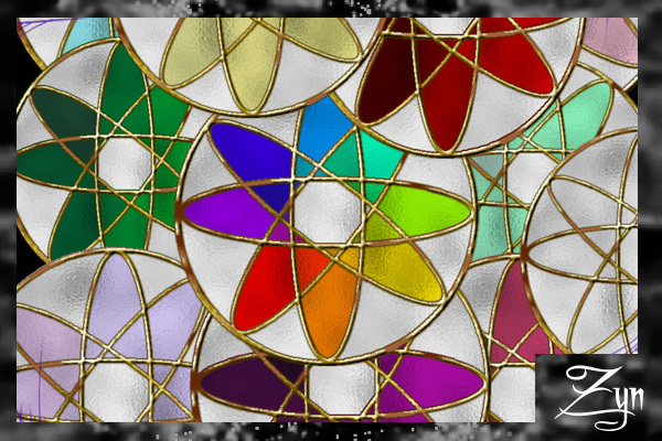 Zyn ~ Stained Glass Flower Textures