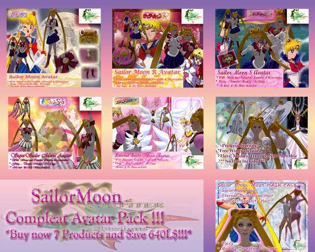 ☽ SAILORMOON COMPLEAT AVATAR PACK ☾