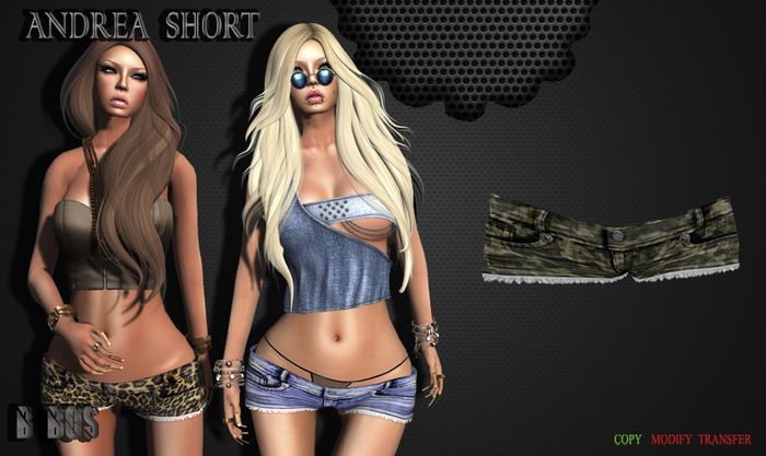 B BOS -Andrea Short-Camo-