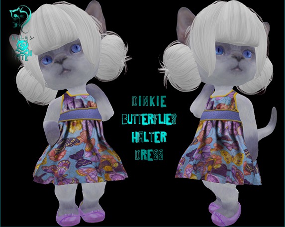 Dinkie Butterflies Halter Dress