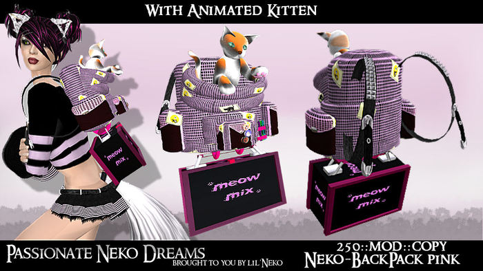::PND::Neko-BackPack pink