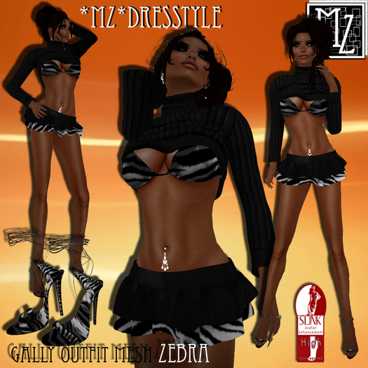 *MZ* Gally outfith mesh zebra