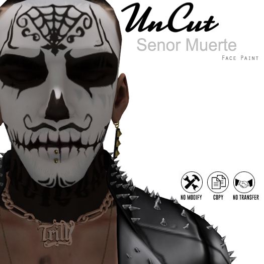 Uncut Senor Muerte Face paint