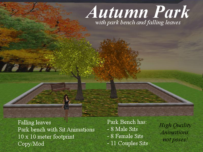 Autumn Park with Sit & Cuddle Animations