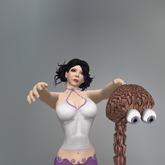 Zombie Chasing Blue-Eyed Brain AO box