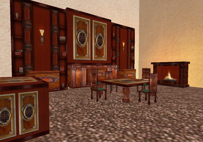 LT Wood Panel Dinning Set