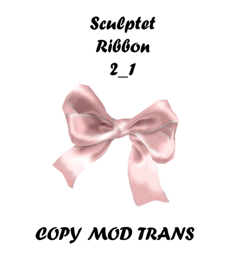 Full Perm Sculpted Ribbon / Bow 12