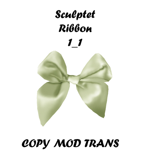 Sculpted Accessory Bow / Ribbon 13