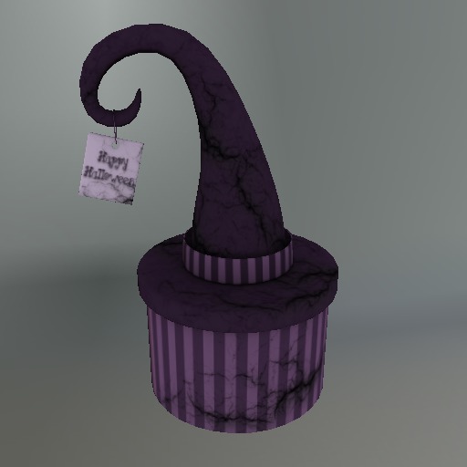 Purple Witch Hat Mesh Giftbox box