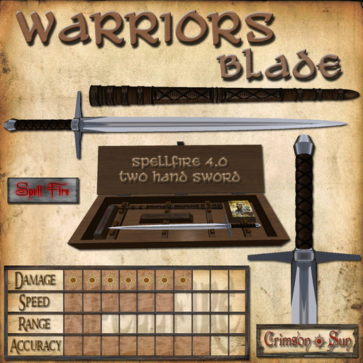 SpellFire Warriors Blade (Spell Fire 4.0)