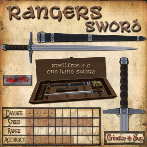 SpellFire Ranger's Sword (Spell Fire 4.0)