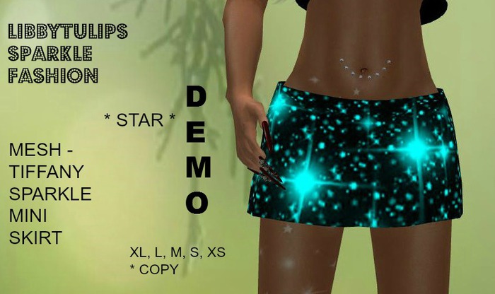 * Star * DEMO Sparkle Mini Skirt - Mesh (box)