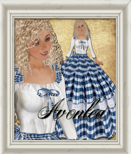 Shabby Chic Blue Avonlea Dress - resizeable