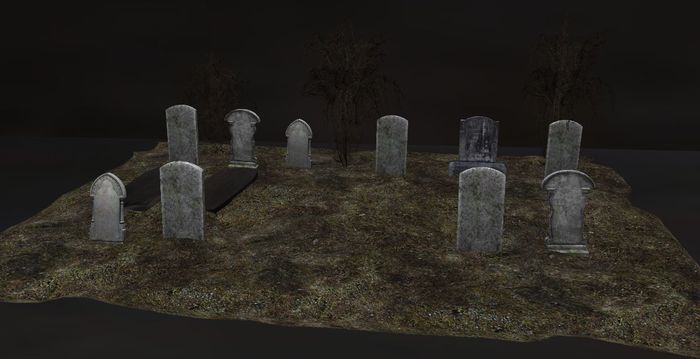 Small Cemetary Scene