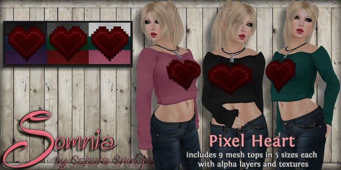 .: Somnia :. Pixel Heart {Crated}