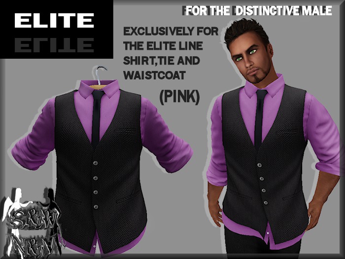S&W ELITE SHIRT,TIE,WAISTCOAT (LTE BLUE)