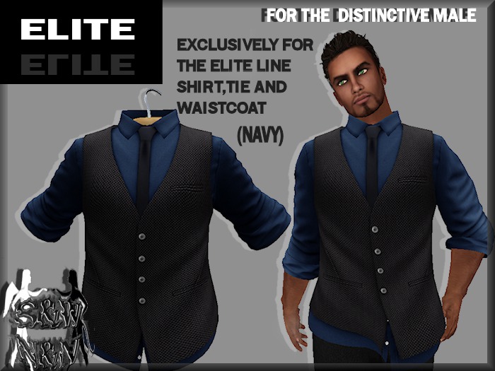 S&W ELITE SHIRT,TIE,WAISTCOAT (LTE BLUE)