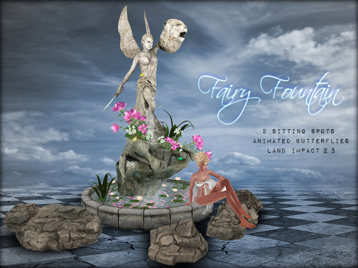 Boudoir Garden -Spring Fairy Fountain 