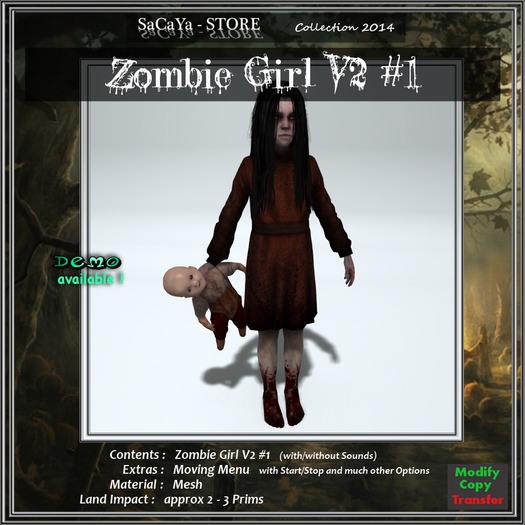 SaCaYa's Zombie Girl V2 #1