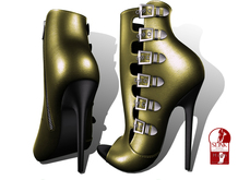 .:LEMON TREE:. Hilly Piastachio Booties (2 Heel Options)