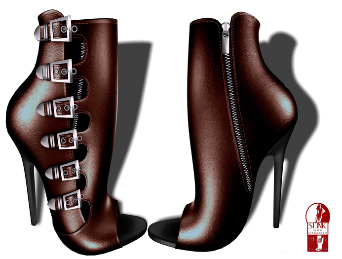 .:LEMON TREE:. Hilly Mahagony  Booties (2 Heel Options)